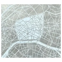 Best Plaque de zinc Focus Paris 8e arrondissement - Toit de Paris - 12 x 12 cm Design|Art De La Maison