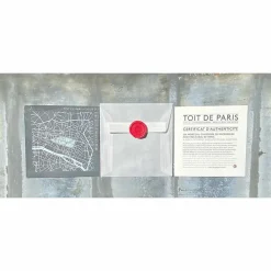 Best Plaque de zinc Focus Paris 2e arrondissement - Toit de Paris - 12 x 12 cm Design|Art De La Maison