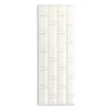 Plaque Grand Rivoli grès émaillé - 25 x 9 cm - Blanc Meudon - Déjà-vu Design|Art De La Maison