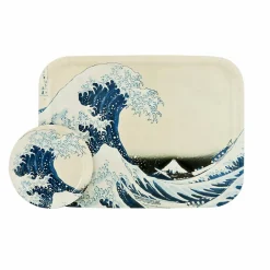 Online Plateau Katsushika Hokusai - La grande vague - 27x20 cm Art De La Table