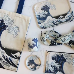 Online Plateau Katsushika Hokusai - La grande vague - 27x20 cm Art De La Table