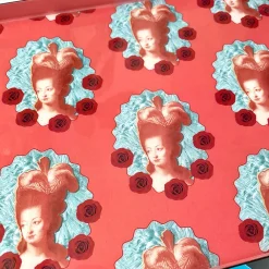 Best Plateau rectangulaire Marie-Antoinette Pop Corail - 20 x 40 cm Design|Art De La Maison