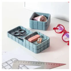 Outlet Plateau/vide-poche Bleu Acier - Block Design Design|Art De La Maison