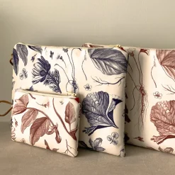 New Pochette bleue Herbier du roi - Maison Baluchon Trousses, Pochettes