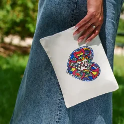 Discount Pochette Cœur Serpent Niki de Saint Phalle 27x20cm Trousses, Pochettes