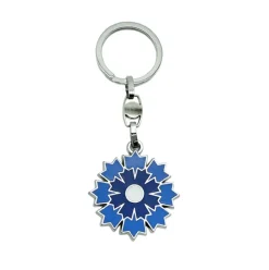 Porte-clés argenté Bleu horizon - Bleuet de France