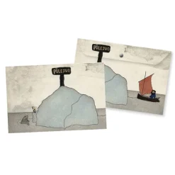 Porte-documents avec bouton pression Léopold Chauveau - Le petit phoque