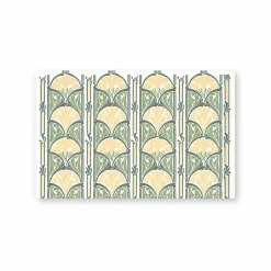 Porte-documents avec bouton pression Émile Bernaux - Décor floral