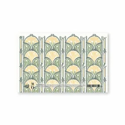 Porte-documents avec bouton pression Émile Bernaux - Décor floral