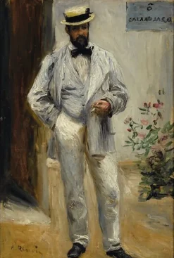 Portrait de Charles Le Coeur (1830-1906), architecte, frère du peintre Jules Le Coeur, ami de Renoir (panneaux aluminium)