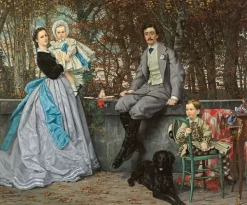 Clearance Portrait de la famille du marquis de M., dit aussi Le Marquis et la marquise de Miramon et leurs enfants (détail), 1865 (panneaux acryliques) Panneaux Acryliques|Toiles Sur Châssis