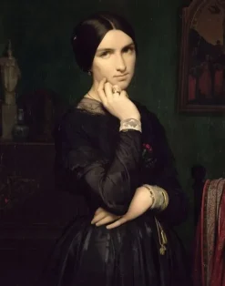 Portrait de madame Flandrin, épouse de l'artiste (panneaux acryliques)