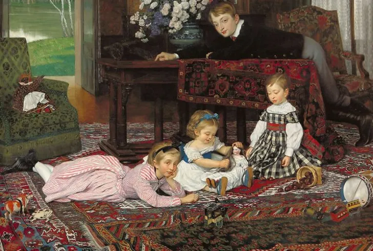Outlet Portrait des quatre enfants d'Émile Gaillard, 1868 (panneaux aluminium) Panneaux Aluminium|Panneaux Acryliques