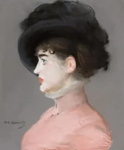 Portrait d’Irma Brunner, dit aussi La Femme au chapeau noir (détail) (toiles encadrées)