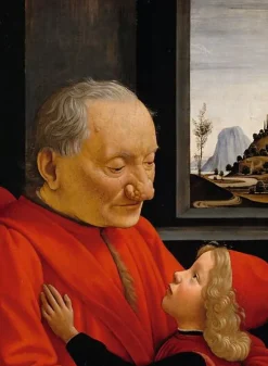 Portrait d'un vieillard et d'un jeune garçon (toiles sans cadre) Toiles Sans Cadre