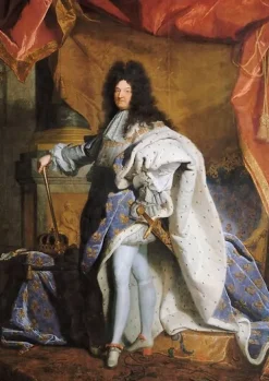 Hot Portrait en pied de Louis XIV âgé de 63 ans en grand costume royal (1638-1715) (panneaux aluminium) Panneaux Aluminium|Toiles Encadrées