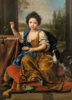 Portrait présumé de Louise Marie-Anne de Bourbon, Mademoiselle de Tours (panneaux aluminium)