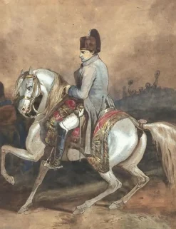 Portrait équestre de Napoléon (panneaux aluminium)