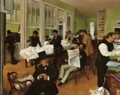 Portraits dans un bureau (Nouvelle-Orléans) [dit aussi Un bureau de coton à La Nouvelle-Orléans] (détail), (affiches d'art)