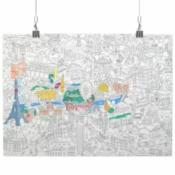 Poster géant à colorier - Paris