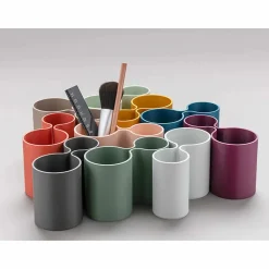 Discount Pot à crayons duo - Gris clair - bFRIENDS - Bene Accessoires De Bureau