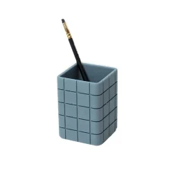 Clearance Pot à crayon Tidy Bleu Acier - Block Design Design|Accessoires De Bureau