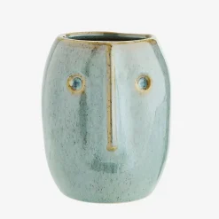 Pot de fleurs Visage Vert