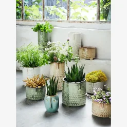 Pot de fleurs Visage Vert