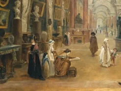Projet d'aménagement de la Grande Galerie du Louvre en 1796 (affiches d'art)