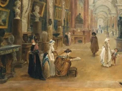 Projet d'aménagement de la Grande Galerie du Louvre en 1796 (affiches d'art encadrées) Affiches D'Art Encadrées|Toiles Sur Châssis
