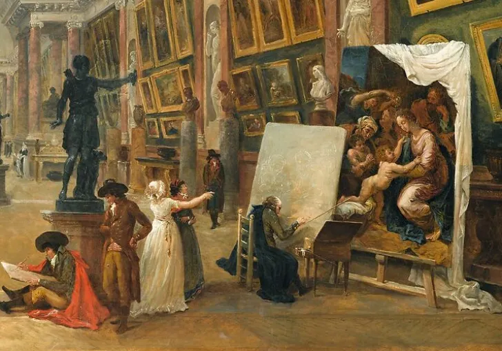 Hot Projet d'aménagement de la Grande Galerie du Louvre en 1796 (panneaux acryliques) Panneaux Acryliques|Toiles Encadrées