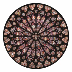 Hot Puzzle d'art en bois 80 pièces Rosace Notre-Dame de Paris Loisirs Créatifs