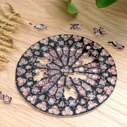 Hot Puzzle d'art en bois 80 pièces Rosace Notre-Dame de Paris Loisirs Créatifs