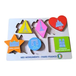 Puzzle en bois Mes monuments - Paris France