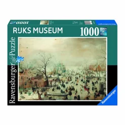 Puzzle 1 000 pièces Hendrick Avercamp - Paysage d'hiver - Ravensburger et Rijks Museum