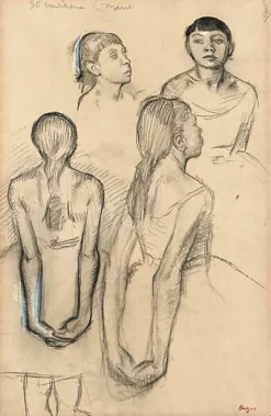 Quatre études d'une danseuse (affiches d'art encadrées)