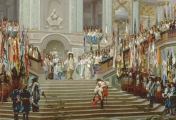 Réception du Grand Condé à Versailles (panneaux aluminium)