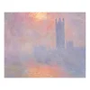 Reproduction Claude Monet - Londres, le Parlement. Trouée de soleil dans le brouillard, 1904 - 24x30cm