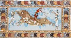 Outlet Reproduction de la fresque de l’Acrobate sur taureau Knossos (panneaux acryliques) Panneaux Acryliques