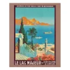 Sale Reproduction Julien Lacaze - Le lac majeur par Dijon-Vallorbe, Le Simplon - 24 x 30 cm Affiches Et Reproductions