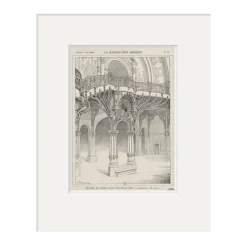 Clearance Reproduction sous Marie-Louise Albert Louvet - Escalier du Grand Palais des Beaux-Arts pour exposition universelle de 1900 Affiches Et Reproductions