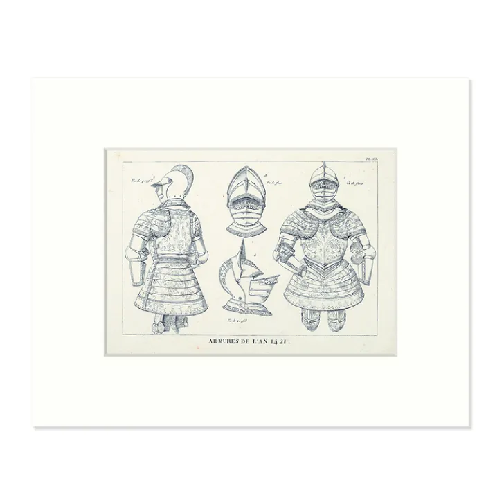 Reproduction sous Marie-Louise - Armure de combat à pied dite atonne, 1550 Affiches Et Reproductions