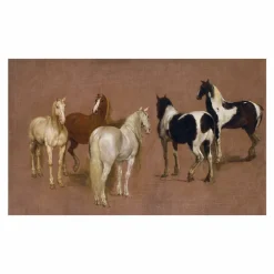 Reproduction sous Marie-Louise Adam-François Van der Meulen - Étude de cinq chevaux, vers 1670-1680