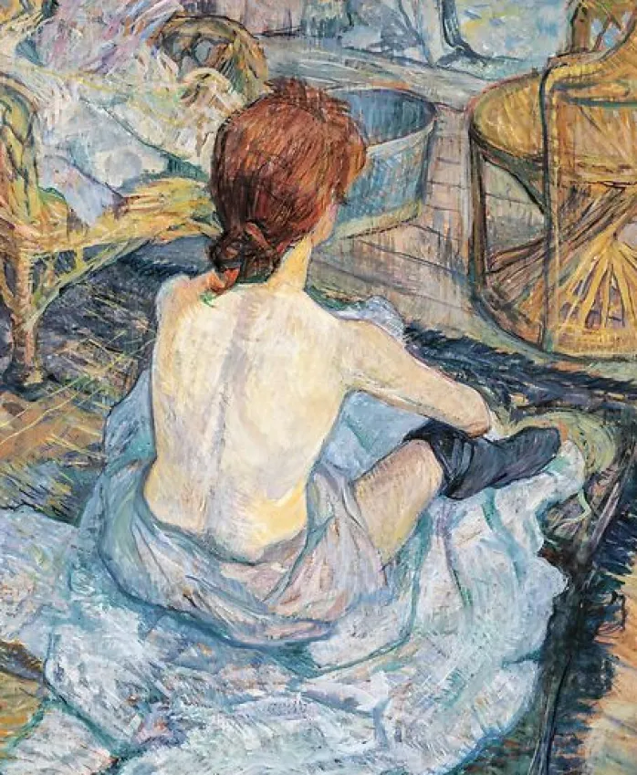 Rousse (La Toilette) (détail), vers 1889 (panneaux aluminium)