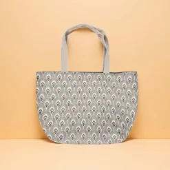 Sac cabas Art Nouveau Paon rose - 35 x 40 cm