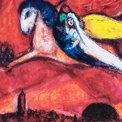 Sac tote bag Chagall - Cantique des cantiques IV