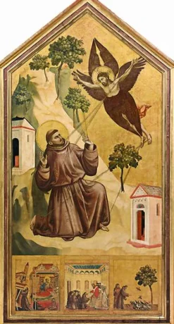 Saint François d'Assise recevant les stigmates (affiches d'art encadrées) Affiches D'Art Encadrées|Toiles Encadrées