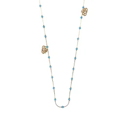 Sale Sautoir Nymphéas Turquoise - Les Cleias Colliers Et Pendentifs
