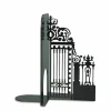 Clearance Serre-livres Grille de la cour d'Honneur - Noir - Droit Art De La Maison