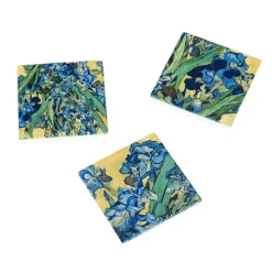 Set de 3 dessous de verre en céramique Vincent van Gogh - Les iris - Van Gogh Museum Amsterdam®